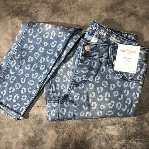 Cat & Jack Girl’s Skinny Jegging  Adjustable Waist Denim Jeans Size: 12